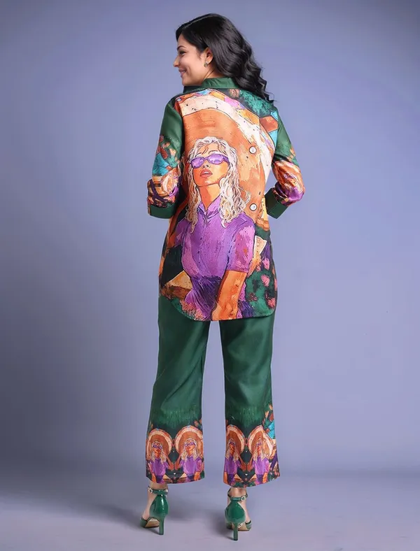 Green_Digital_Printed_Cotton_Blend_Shirt_With_Printed_Cotton_Blend_Trouser_For_Women
