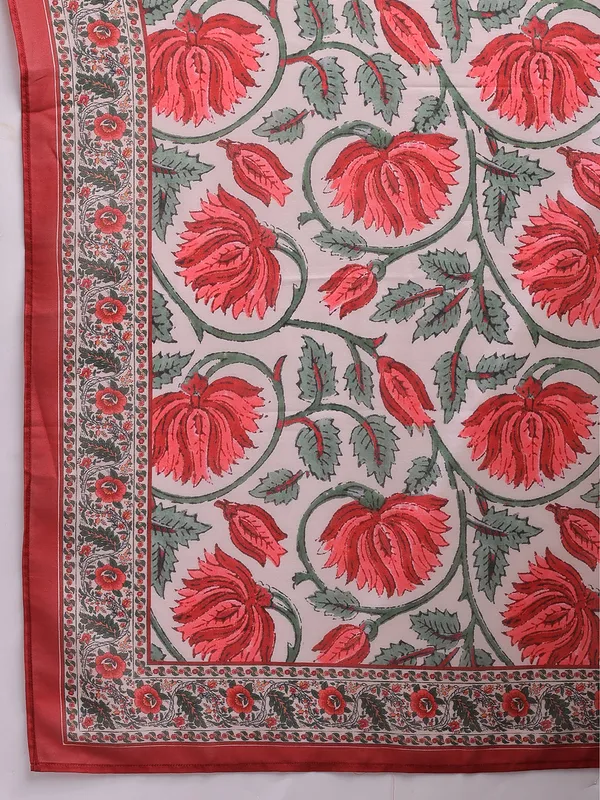Off_White_Floral_Printed_Cotton_Blend_Straight_Kurta_With_Printed_Cotton_Blend_Trouser_And_Printed_Dupatta_For_Women
