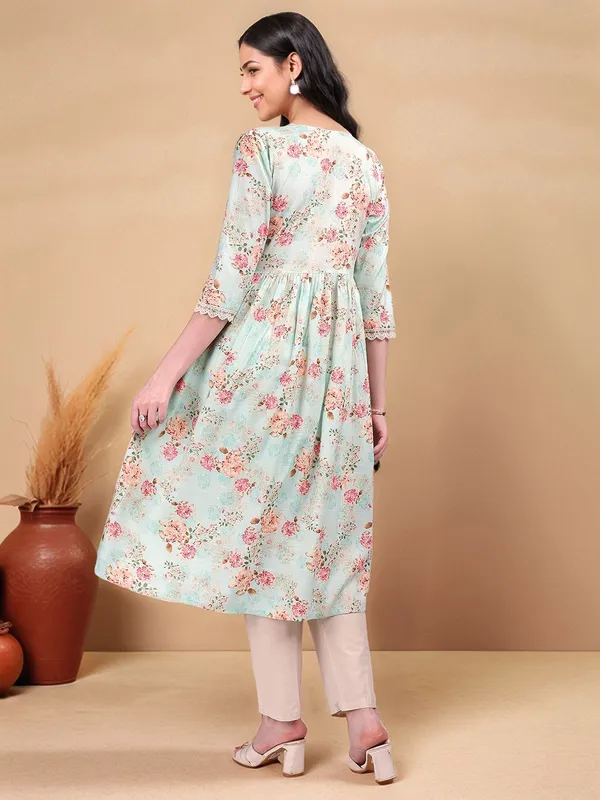 Light_Green_Floral_Printed_Cotton_Blend_Anarkali_Kurta_For_Women