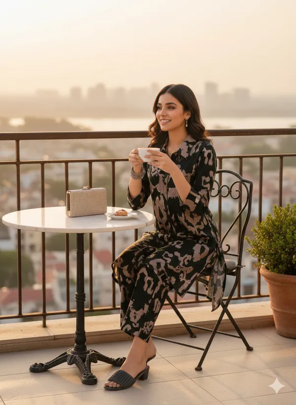 Women_Black_Cotton_Blend_Digital_Printed_Straight_kurta_&_Printed_Trousers