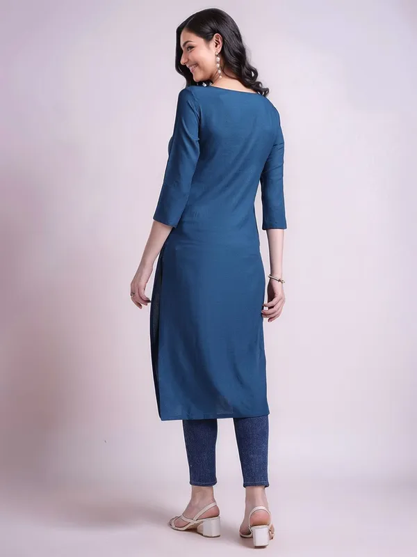 Teal_Blue_Teal_Blue_Embroidered_Viscose_Rayon_Straight_Kurta_For_Women