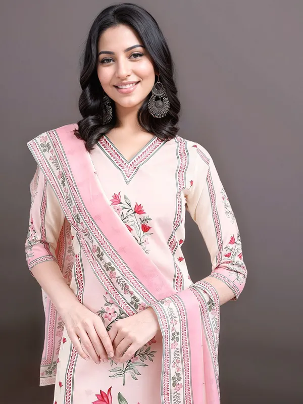 Women_Light_Pink_Pure_Cotton_hand_block_Print_Straight_Kurta_Set_with_Printed_Dupatta