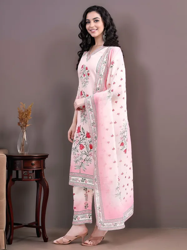 Women_Light_Pink_Pure_Cotton_hand_block_Print_Straight_Kurta_Set_with_Printed_Dupatta