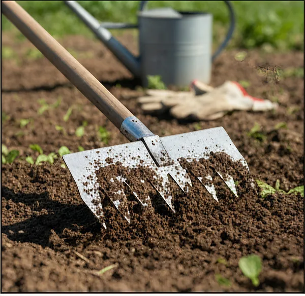 Silver_Heavy_Duty_Iron_Multi-Tooth_Garden_Fork