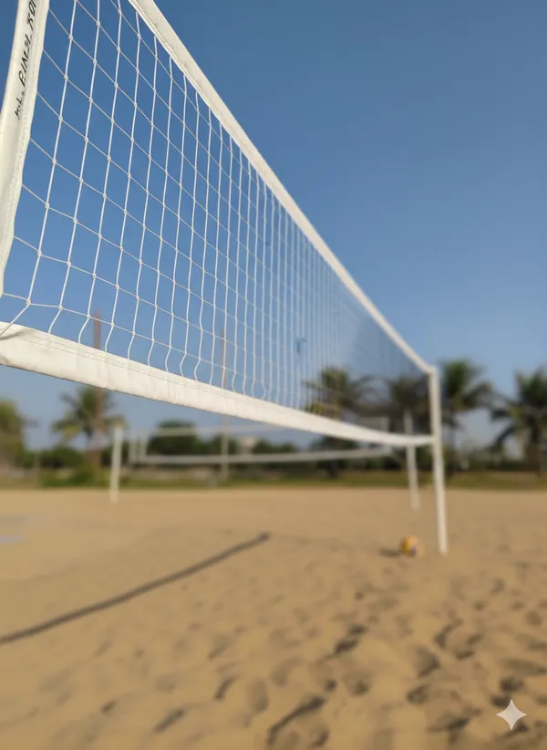 White_Heavy_Duty_Cotton_&_High_Density_Polyethylene_Volleyball_Net_(Ctn+_Hd)