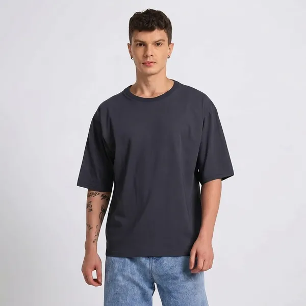 Grey_Cotton_T-Shirt_For_Men