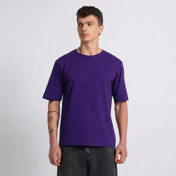 Galaxy_Purple_Cotton_T-Shirt_For_Men
