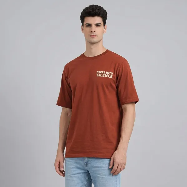 Brown_Cotton_T-Shirt_For_Men