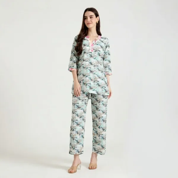 Mint_Terrain_Crepe_Fabric_Coordinated_Outfit_For_Women