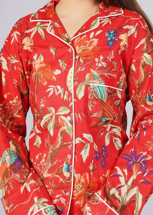 Red_Soft_Cotton_Nightsuit_For_Women_&_Girls