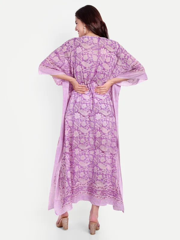 Purple_Handblock_Print_Cotton_Long_Kaftan_For_Women_&_Girls