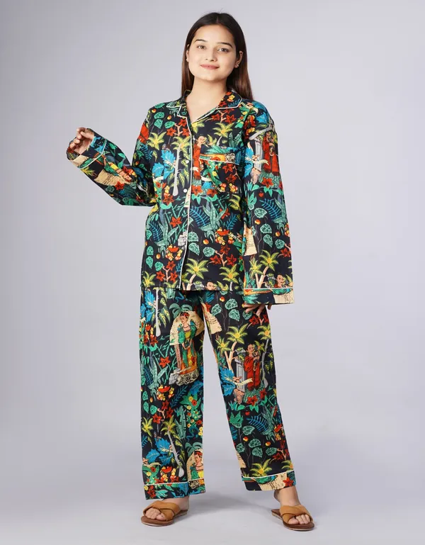 Black_Soft_Cotton_Nightsuit_For_Women_&_Girls