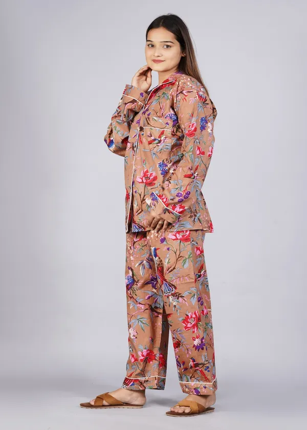 Brown_Soft_Cotton_Nightsuit_For_Women_&_Girls