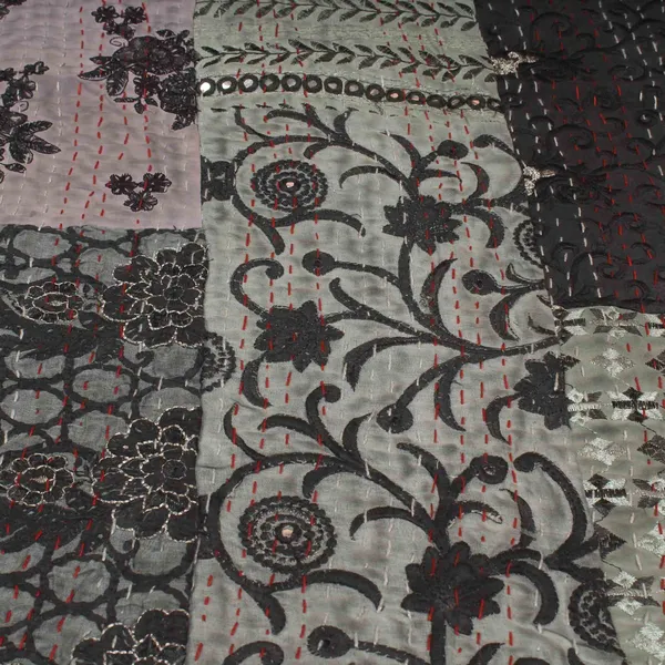 Black_Handcrafted_Semi_Silk_Khambadiya_Kantha_Quilt