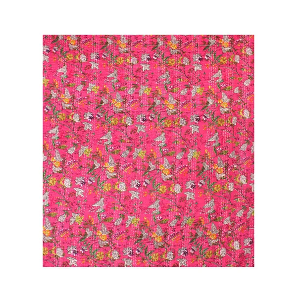 Pink_Comfortable_Handcrafted_Cotton_Kantha_Quilt