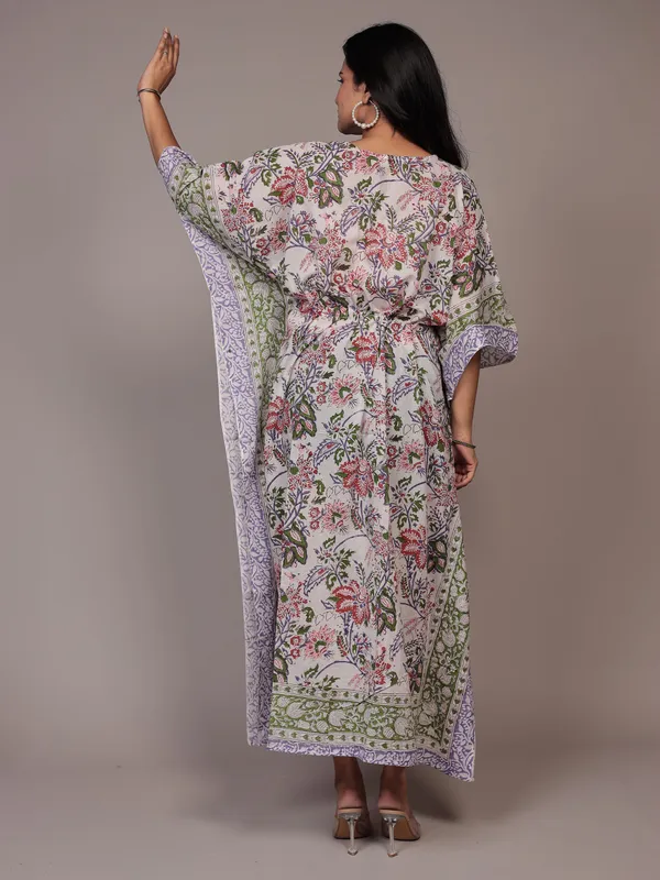 Multicolor_Handblock_Print_Cotton_Long_Kaftan_For_Women_&_Girls
