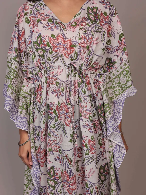 Multicolor_Handblock_Print_Cotton_Long_Kaftan_For_Women_&_Girls
