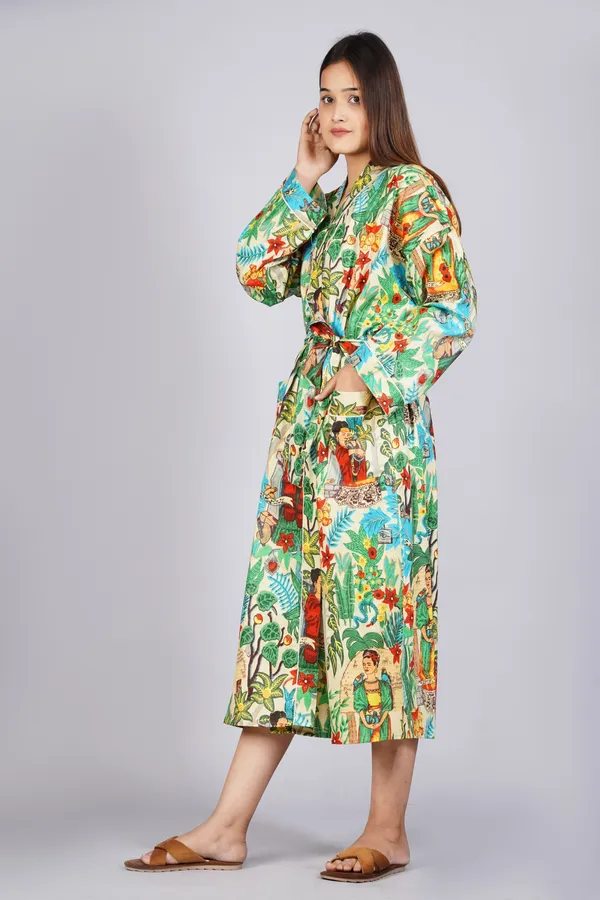 Off-White_Printed_Cotton_Kimono/_Bathrobe_For_Women_&_Girls