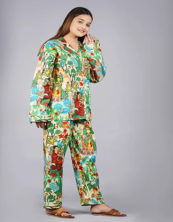 Beige_Soft_Cotton_Nightsuit_For_Women_&_Girls