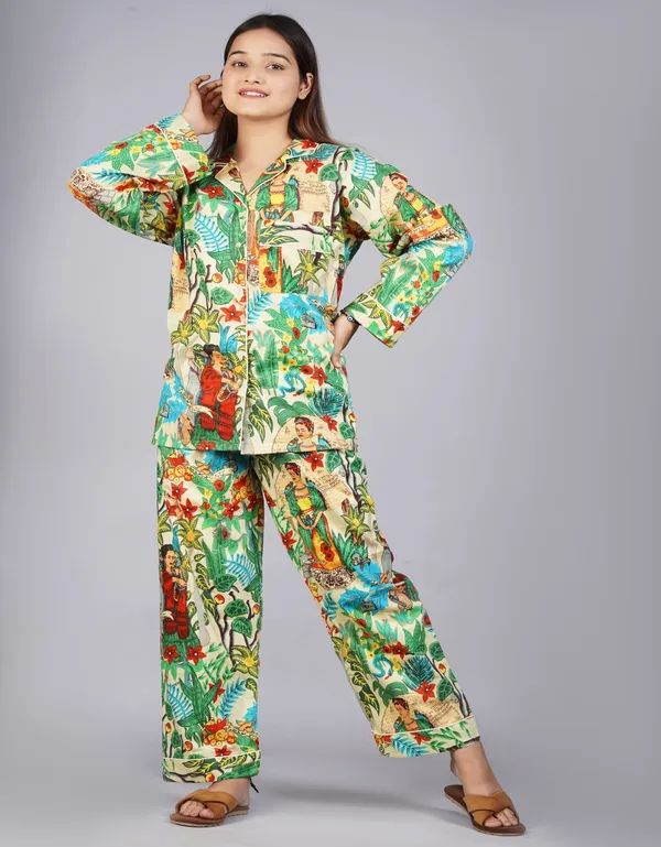 Beige_Soft_Cotton_Nightsuit_For_Women_&_Girls