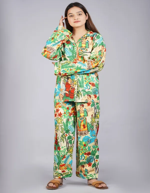 Beige_Soft_Cotton_Nightsuit_For_Women_&_Girls