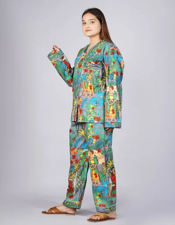 Grey_Soft_Cotton_Nightsuit_For_Women_&_Girls