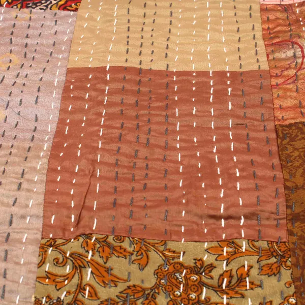 Brown_Luxurious_Handcrafted_Silk_Patch_Work_Quilt