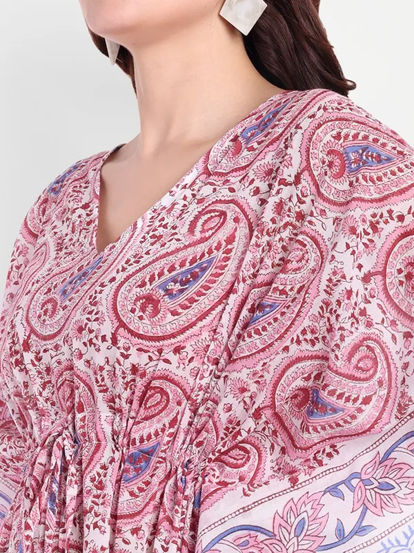 Multicolor_Handblock_Print_Cotton_Long_Kaftan_For_Women_&_Girls