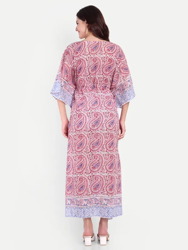 Multicolor_Handblock_Print_Cotton_Long_Kaftan_For_Women_&_Girls
