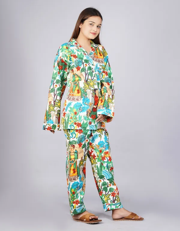 White_Soft_Cotton_Nightsuit_For_Women_&_Girls