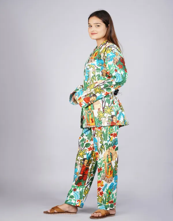 White_Soft_Cotton_Nightsuit_For_Women_&_Girls