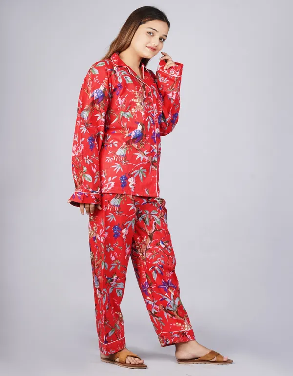 Dark_Red_Soft_Cotton_Nightsuit_For_Women_&_Girls