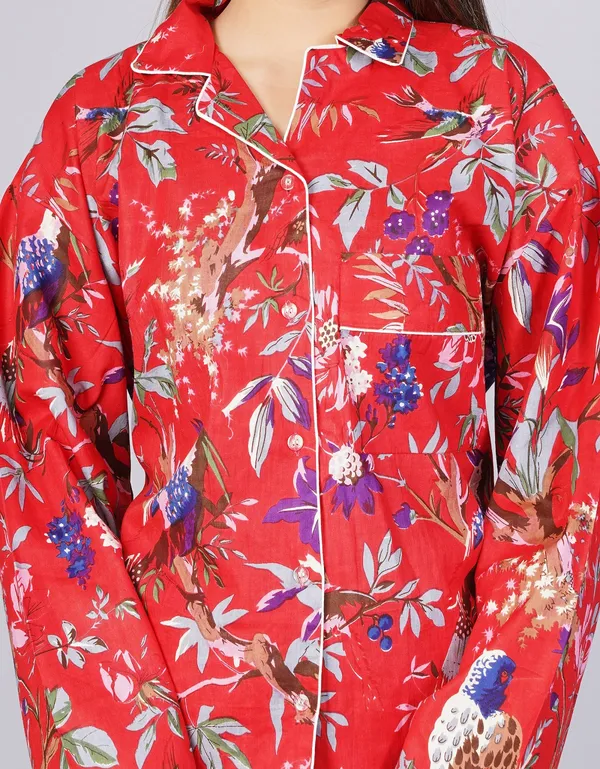 Dark_Red_Soft_Cotton_Nightsuit_For_Women_&_Girls