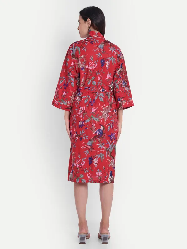 Red_Bird_Printed_Cotton_Kimono/_Bathrobe_For_Women_&_Girls