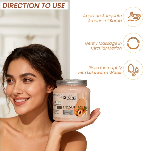 Rubaaz_Papaya_&_Peach_Body_Wrap_Exfoliating_&_Brightening_Fruit_Body_Pack_(500g/1kg)