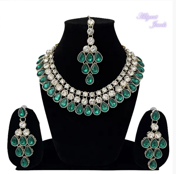 Green_Premium_&_Elegant_Alloy_Jewellery_Set_For_Women_Adults