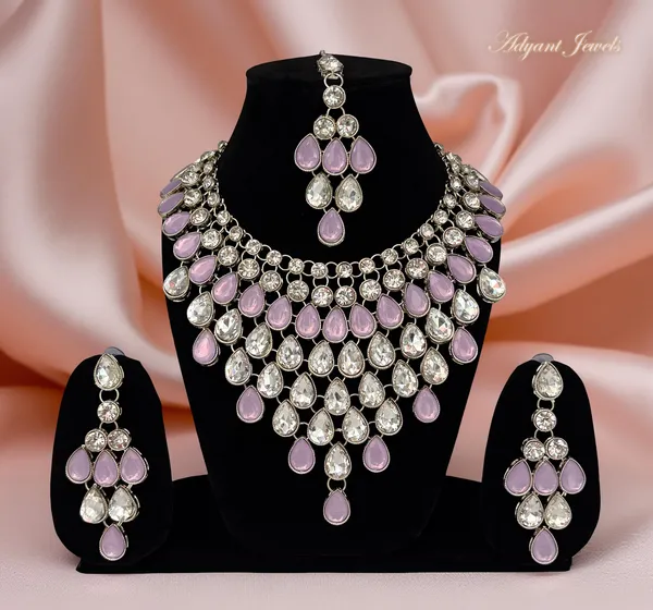 Silver_Premium_&_Elegant_Alloy_Jewellery_Set_For_Women_Adults