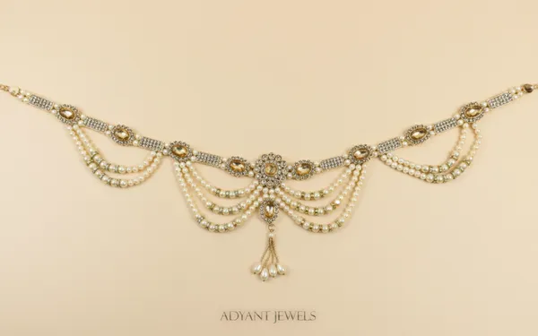 Adyant_Jewels_Elegant_Pearl_Kamarbandh_with_Stone_Studded_Centerpiece_-_Traditional_Indian_Saree_Belt_for_Weddings_-_Gold-Tone_Waist_Chain_Jewelry_for_Women