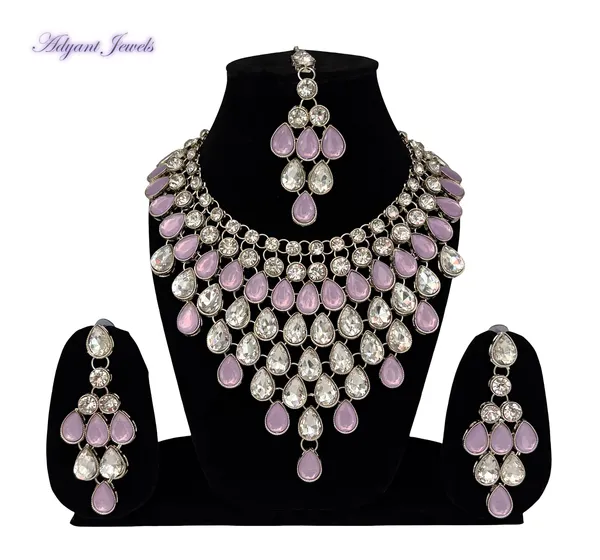 Silver_Premium_&_Elegant_Alloy_Jewellery_Set_For_Women_Adults