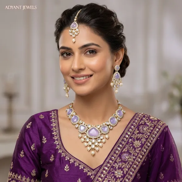 Adyant_Jewels_Lavender_Kundan_Necklace_Set_-_Traditional_Party_Wear_Jewelry
