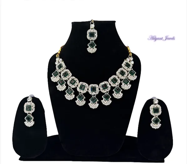 Green_Premium_&_Elegant_Alloy_Jewellery_Set_For_Women_Adults