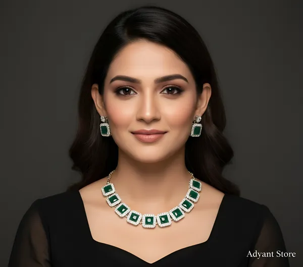 Green_Premium_&_Elegant_Alloy_Jewellery_Set_For_Women_Adults