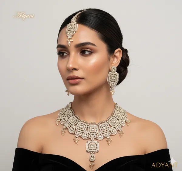 Silver_Premium_&_Elegant_Alloy_Jewellery_Set_For_Women_Adults