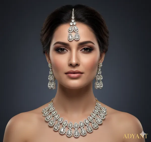 Silver_Premium_&_Elegant_Alloy_Jewellery_Set_For_Women_Adults