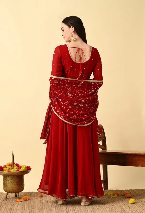 Red_Georgette_Anarkali_Premium_Dress_For_Women