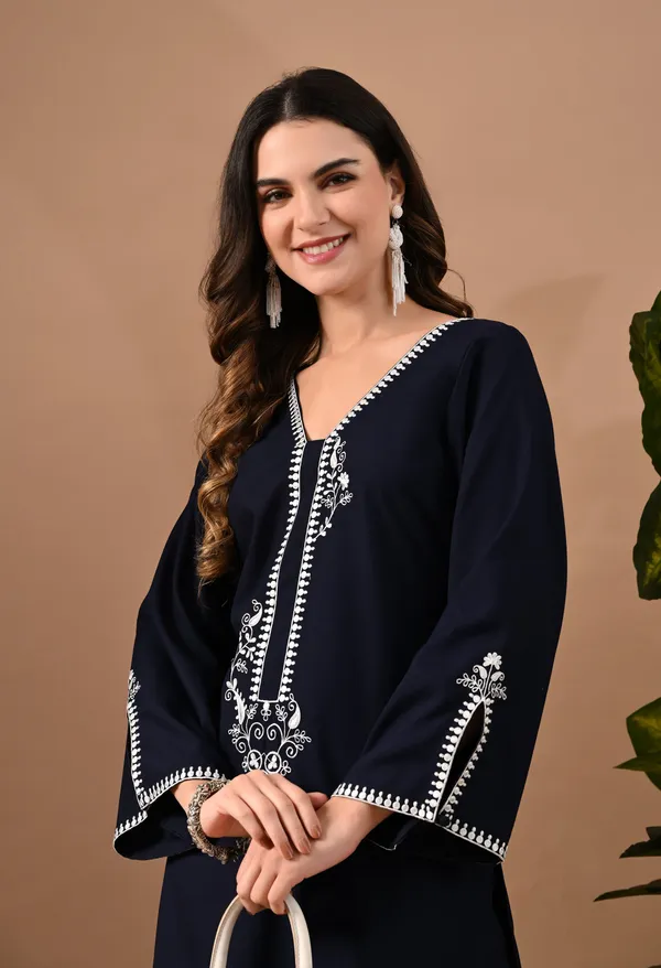 Navy_Blue_Woollen_Premium_Embroidered_Set_For_Women