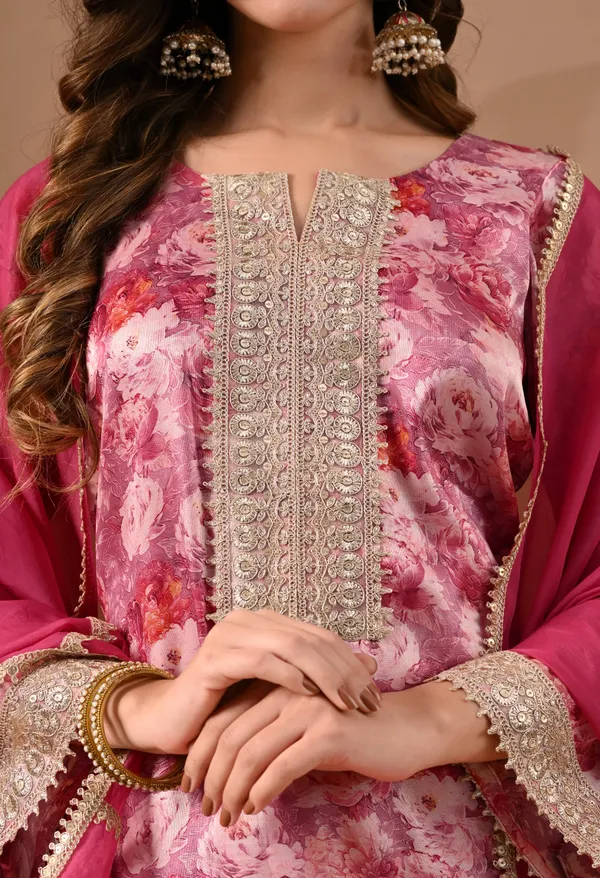 Magenta_Tissue_Organza_Premium_Suit_Set_For_Women