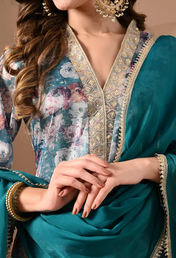 Teal_Tissue_Organza_Premium_Suit_Set_For_Women