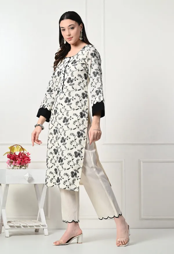 White_&_Black_Ivory_Premium_Suit_For_Women