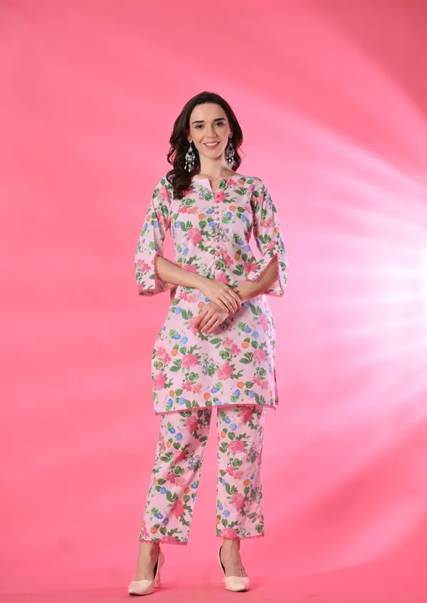 Multicolor_Blush_Bloom_Cotton_Premium_Co-Ord_Set_For_Women
